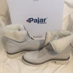 White Leather Waterproof Low Boot